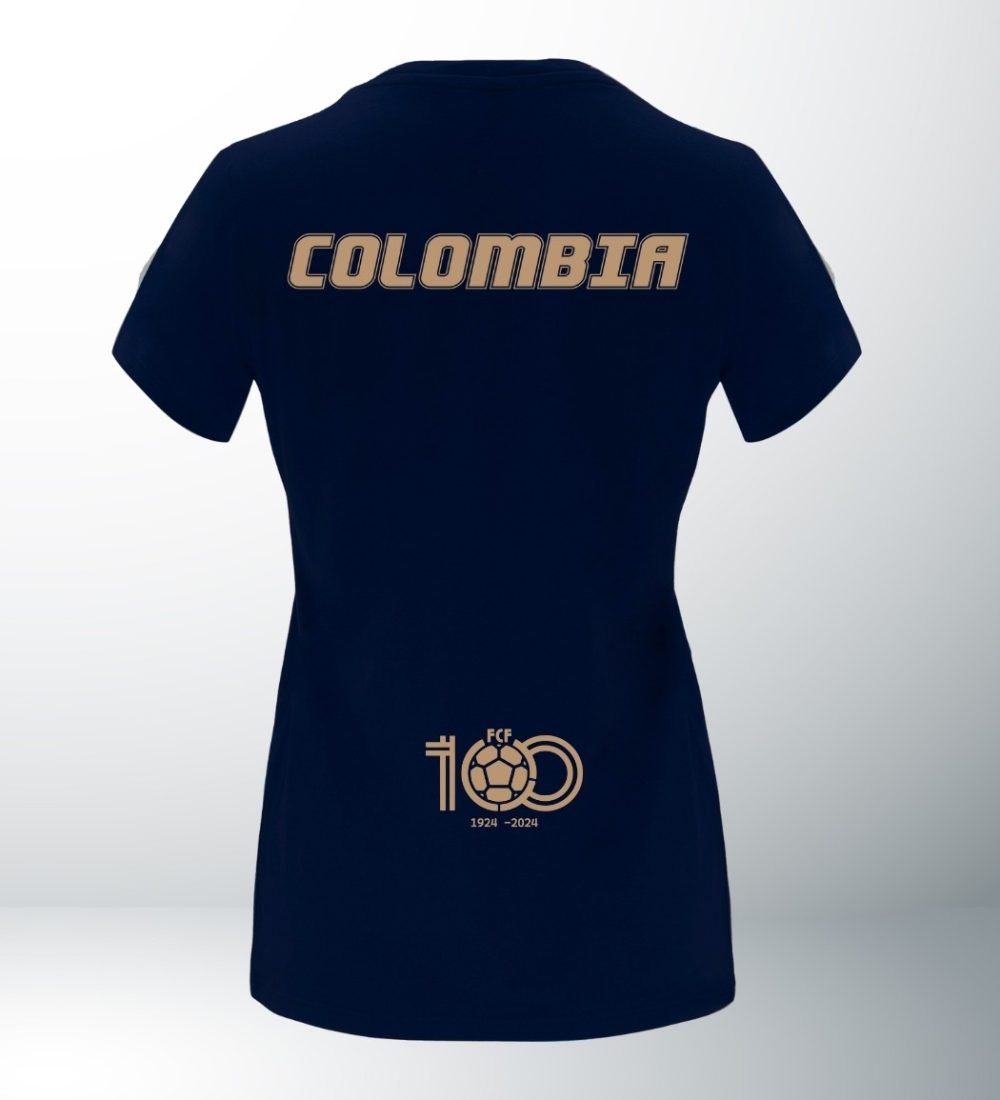 Camiseta Colombia azul mujer - 1