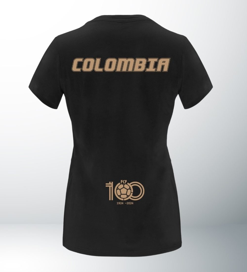 Camiseta Colombia negro mujer - 1